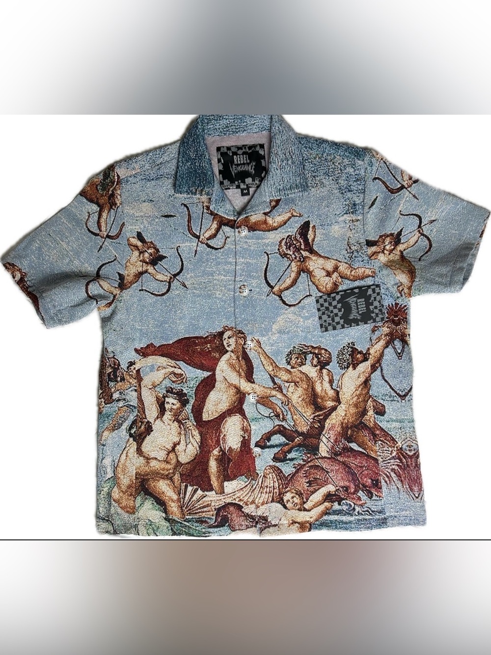 Rebel Vengeance All Over Print "The Triumph of Galatea"  Men’s Jacket Size M